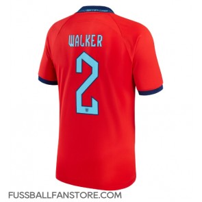 England Kyle Walker #2 Replik Auswärtstrikot WM 2022 Kurzarm